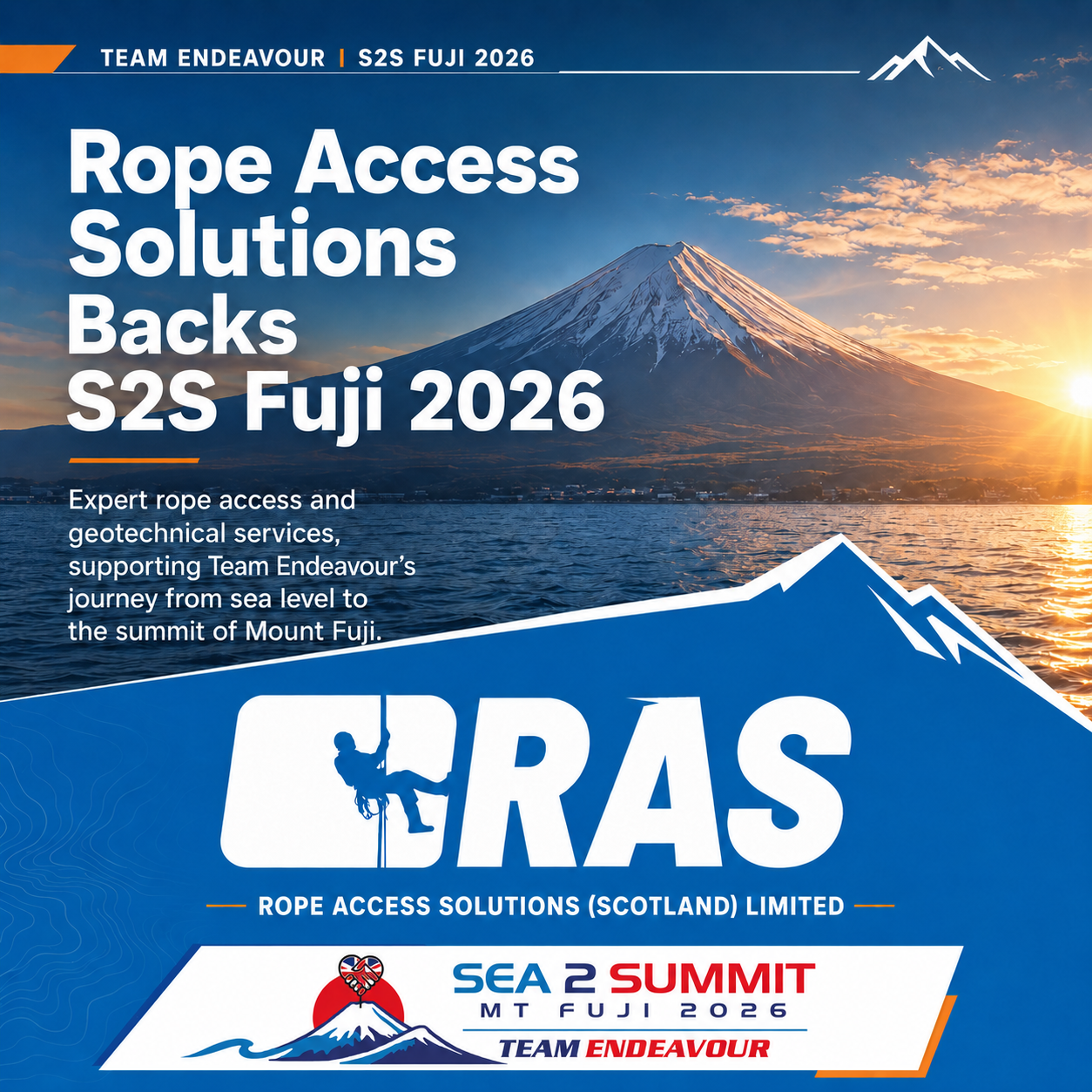 Rope Access Solutions backs S2S Fuji 2026